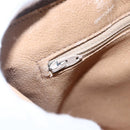 GUCCI GG Plus Supreme Shoulder Bag PVC Beige Gold Auth ep11969-18