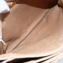 GUCCI GG Plus Supreme Shoulder Bag PVC Beige Gold Auth ep11969-11