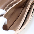 GUCCI GG Plus Supreme Shoulder Bag PVC Beige Gold Auth ep11969-21