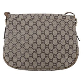 GUCCI GG Plus Supreme Shoulder Bag PVC Beige Gold Auth ep11969 - 0