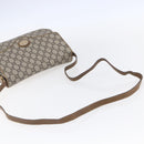 GUCCI GG Plus Supreme Shoulder Bag PVC Beige Gold Auth ep11969-7