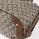 GUCCI GG Plus Supreme Boston Bag PVC Beige Gold Auth ep11970-11