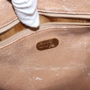 GUCCI GG Plus Supreme Boston Bag PVC Beige Gold Auth ep11970-17