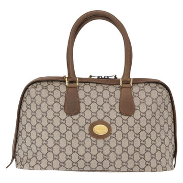 GUCCI GG Plus Supreme Boston Bag PVC Beige Gold Auth ep11970 - 0