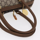GUCCI GG Plus Supreme Boston Bag PVC Beige Gold Auth ep11970-7