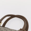 GUCCI GG Plus Supreme Boston Bag PVC Beige Gold Auth ep11970-8