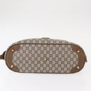 GUCCI GG Plus Supreme Boston Bag PVC Beige Gold Auth ep11970-9