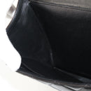 CHANEL Matelasse Double Face Chain Bag Lamb Skin Black Gold CC Auth ep11971A-24