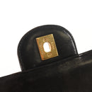 CHANEL Matelasse Double Face Chain Bag Lamb Skin Black Gold CC Auth ep11971A-28