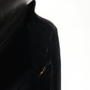 CHANEL Matelasse Double Face Chain Bag Lamb Skin Black Gold CC Auth ep11971A-30