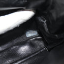 CHANEL Matelasse Double Face Chain Bag Lamb Skin Black Gold CC Auth ep11971A-11