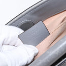 GUCCI Bamboo Sherry Line Hand Bag Leather 2way Gray Gold 470271 Auth ep11972-12