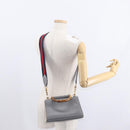 GUCCI Bamboo Sherry Line Hand Bag Leather 2way Gray Gold 470271 Auth ep11972-25