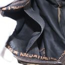 FENDI Pecan Canvas Hand Bag Black Brown Auth ep11974-20