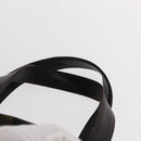 FENDI Pecan Canvas Hand Bag Black Brown Auth ep11974-8