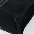 HERMES Fourre Tout PM Hand Bag Canvas Black Silver Auth ep11982-15