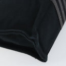 HERMES Fourre Tout PM Hand Bag Canvas Black Silver Auth ep11982-16