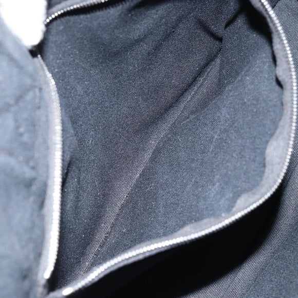 HERMES Fourre Tout PM Hand Bag Canvas Black Silver Auth ep11982