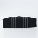 HERMES Fourre Tout PM Hand Bag Canvas Black Silver Auth ep11982-5