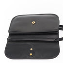 Christian Dior Shoulder Bag Leather Black Gold Auth ep11983-15