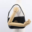Christian Dior Shoulder Bag Leather Black Gold Auth ep11983-21