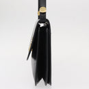 Christian Dior Shoulder Bag Leather Black Gold Auth ep11983-4