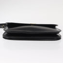 Christian Dior Shoulder Bag Leather Black Gold Auth ep11983-9