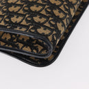 Christian Dior Trotter Canvas Shoulder Bag Navy Gold Auth ep11984-16