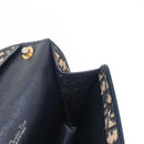 Christian Dior Trotter Canvas Shoulder Bag Navy Gold Auth ep11984-20