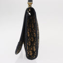 Christian Dior Trotter Canvas Shoulder Bag Navy Gold Auth ep11984-3