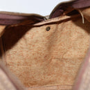 FENDI Zucchino Canvas Boston Bag Enamel Brown Auth ep11985-19