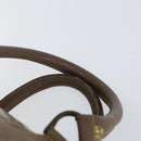FENDI Zucchino Canvas Boston Bag Enamel Brown Auth ep11985-8