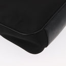 GUCCI Bamboo Shoulder Bag Nylon 2way Black Silver 001 1638 Auth ep11989-12