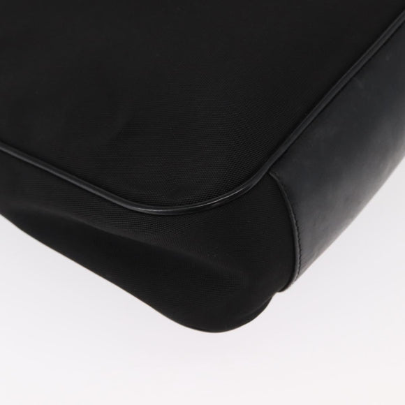 GUCCI Bamboo Shoulder Bag Nylon 2way Black Silver 001 1638 Auth ep11989