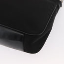GUCCI Bamboo Shoulder Bag Nylon 2way Black Silver 001 1638 Auth ep11989-13