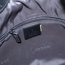 GUCCI Bamboo Shoulder Bag Nylon 2way Black Silver 001 1638 Auth ep11989-16