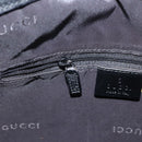 GUCCI Bamboo Shoulder Bag Nylon 2way Black Silver 001 1638 Auth ep11989-20