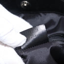 GUCCI Bamboo Shoulder Bag Nylon 2way Black Silver 001 1638 Auth ep11989-22