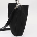 GUCCI Bamboo Shoulder Bag Nylon 2way Black Silver 001 1638 Auth ep11989-4