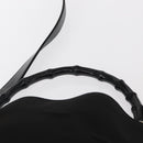 GUCCI Bamboo Shoulder Bag Nylon 2way Black Silver 001 1638 Auth ep11989-8