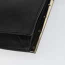 Chloe Shoulder Bag Leather Black Gold Auth ep11990-12