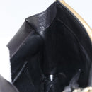 Chloe Shoulder Bag Leather Black Gold Auth ep11990-18