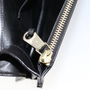 Chloe Shoulder Bag Leather Black Gold Auth ep11990-21