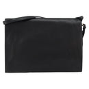 Chloe Shoulder Bag Leather Black Gold Auth ep11990-3