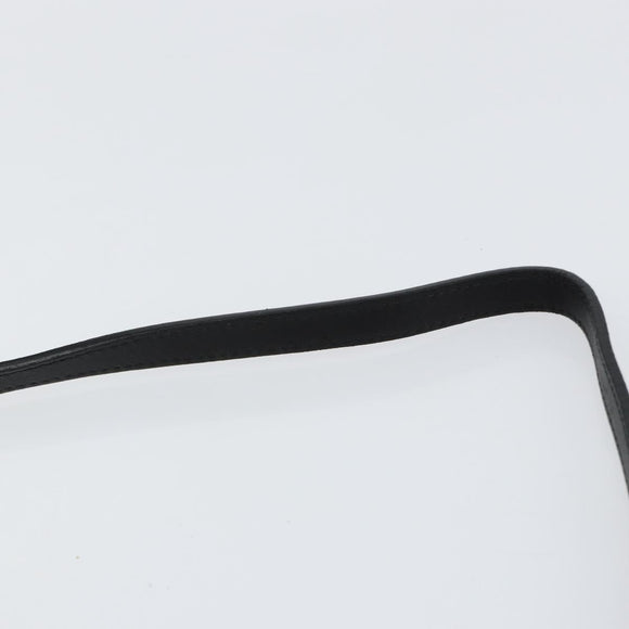 Chloe Shoulder Bag Leather Black Gold Auth ep11990