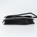 Chloe Shoulder Bag Leather Black Gold Auth ep11990-9