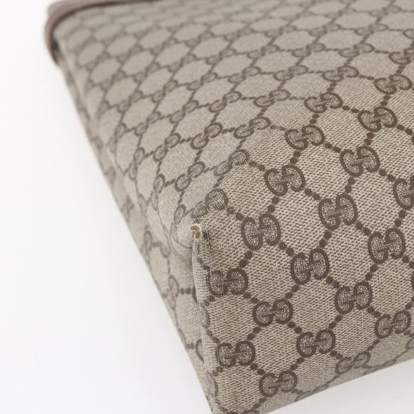 GUCCI GG Supreme Tote Bag PVC Beige Gold 39 02 061 Auth ep11995