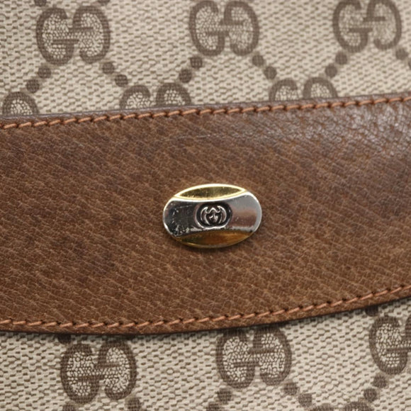 GUCCI GG Supreme Tote Bag PVC Beige Gold 39 02 061 Auth ep11995