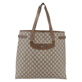 GUCCI GG Supreme Tote Bag PVC Beige Gold 39 02 061 Auth ep11995 - 0
