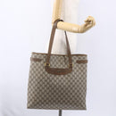 GUCCI GG Supreme Tote Bag PVC Beige Gold 39 02 061 Auth ep11995-21